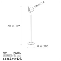 Lampadar Opviq Tulip 13815 Black imaginea #8 — magazin online Desire.md