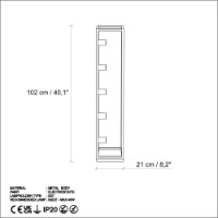 Lampadar Opviq Kafes 13746 Black imaginea #7 — magazin online Desire.md