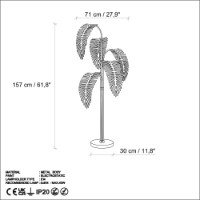 Lampadar Opviq Palm 13920 Black Green imaginea #7 — magazin online Desire.md