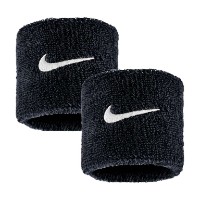 Minecuta Nike Swoosh Classic Wristbands 2PK Black/White