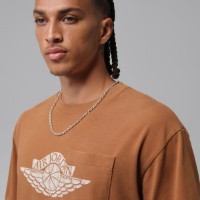 Tricou bărbătesc Nike Flight Essentials Light British Tan/Shadow Brown, s.M imaginea #4 — magazin online Desire.md