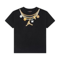 Tricou pentru copii Nike G Charm Necklace Black, s.8/10 years