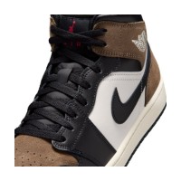 Bocanci pentru bărbați Nike Air Jordan 1 Mid Black/Palomino/University Red, s.43 imaginea #6 — magazin online Desire.md