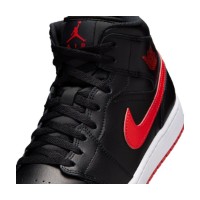 Bocanci pentru bărbați Nike Air Jordan 1 Mid Black/White/University Red, s.43 imaginea #6 — magazin online Desire.md