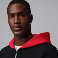 Hanorac pentru bărbați Nike M Jordan Flight Black/University Red, s.L imaginea #4 — magazin online Desire.md