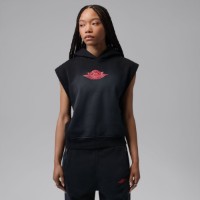 Hanorac damă Nike W Jordan Flight Fleece Black/Deep Royal/University Red, s.XL