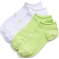 Женские носки Puma Rib Mesh Sneaker 2P Lemon Grass/White, s.39-42