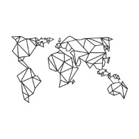 Panou decorativ Wallity World Map2 imaginea #2 — magazin online Desire.md