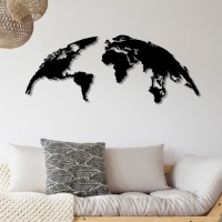 Декоративное панно Wallity World Map Large