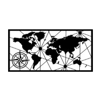 Panou decorativ Wallity World Map Large 2 imaginea #2 — magazin online Desire.md