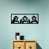 Panou decorativ Wallity Three Monkeys M