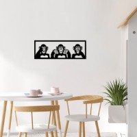 Panou decorativ Wallity Three Monkeys M imaginea #4 — magazin online Desire.md