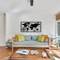 Panou decorativ Wallity World Map Large Metal Wall Decor imaginea #2 — magazin online Desire.md