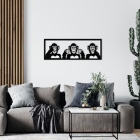 Panou decorativ Wallity Three Monkeys-L
