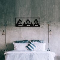Panou decorativ Wallity Three Monkeys-L imaginea #2 — magazin online Desire.md