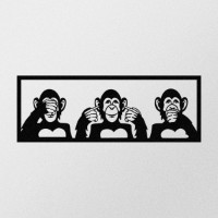 Panou decorativ Wallity Three Monkeys-L imaginea #4 — magazin online Desire.md