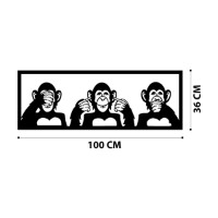 Panou decorativ Wallity Three Monkeys-L imaginea #6 — magazin online Desire.md