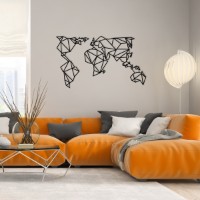 Panou decorativ Wallity World Map Metal Decor 4 imaginea #4 — magazin online Desire.md