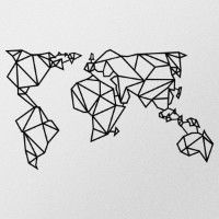 Panou decorativ Wallity World Map Metal Decor 4 imaginea #5 — magazin online Desire.md