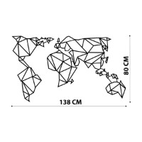 Panou decorativ Wallity World Map Metal Decor 4 imaginea #7 — magazin online Desire.md