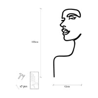 Panou decorativ Wallity Woman Profile imaginea #6 — magazin online Desire.md