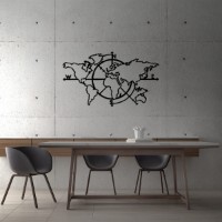 Panou decorativ Wallity World Map 8 imaginea #2 — magazin online Desire.md