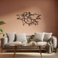 Panou decorativ Wallity World Map 8 imaginea #3 — magazin online Desire.md