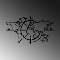 Panou decorativ Wallity World Map 8 imaginea #4 — magazin online Desire.md