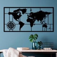 Panou decorativ Wallity World Map 9-L