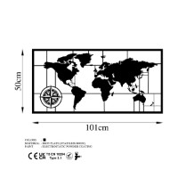 Panou decorativ Wallity World Map 9-L imaginea #6 — magazin online Desire.md