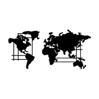 Panou decorativ Wallity World Map M imaginea #5 — magazin online Desire.md