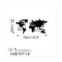 Panou decorativ Wallity World Map M imaginea #6 — magazin online Desire.md