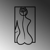 Panou decorativ Wallity Rose Silhouette M imaginea #4 — magazin online Desire.md