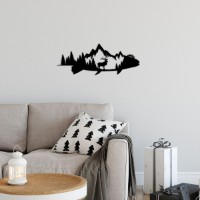 Panou decorativ Wallity Mountain And Deer imaginea #2 — magazin online Desire.md