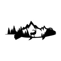 Panou decorativ Wallity Mountain And Deer imaginea #5 — magazin online Desire.md