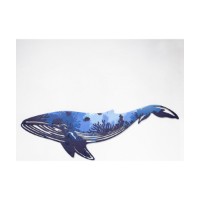 Panou decorativ Wallity Reef Whale Metal Wall Art APT651 imaginea #4 — magazin online Desire.md