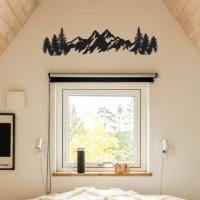 Panou decorativ Wallity Mountains Metal Wall Art APT630