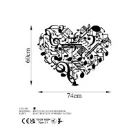 Декоративное панно Wallity Musical Heart фото №5 — интернет-магазин Desire.md