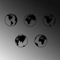 Panou decorativ Wallity World Map 2 imaginea #4 — magazin online Desire.md