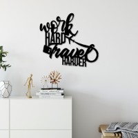 Panou decorativ Wallity Work Hard Travel Harder