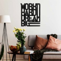 Panou decorativ Wallity Work Hard Dream Big 2