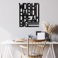 Panou decorativ Wallity Work Hard Dream Big 2 imaginea #2 — magazin online Desire.md
