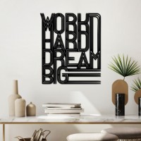 Panou decorativ Wallity Work Hard Dream Big 2 imaginea #3 — magazin online Desire.md