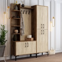 Прихожая Hanah Home Viyana Da Walnut Travertine фото №3 — интернет-магазин Desire.md