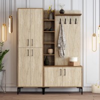 Прихожая Hanah Home Viyana Da Walnut Travertine фото №5 — интернет-магазин Desire.md