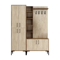 Прихожая Hanah Home Viyana Da Walnut Travertine фото №6 — интернет-магазин Desire.md