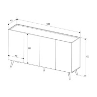 Dulăpior Hanah Home Kns-740-Ff-2 imaginea #13 — magazin online Desire.md
