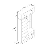 Прихожая Rani EA144 3838 фото №13 — интернет-магазин Desire.md