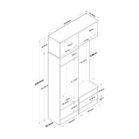 Прихожая Rani EA145 3841 фото №13 — интернет-магазин Desire.md