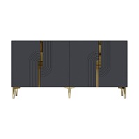 Dulăpior Hanah Home Meyra 150 Anthracite Gold imaginea #4 — magazin online Desire.md